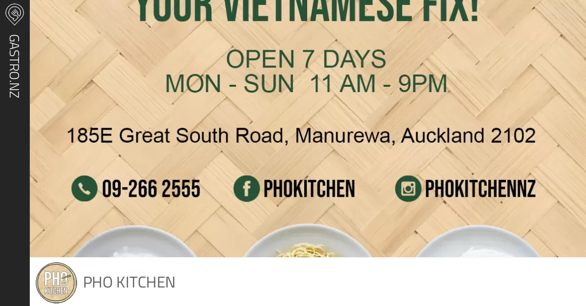 Pho Kitchen - Gastro.nz